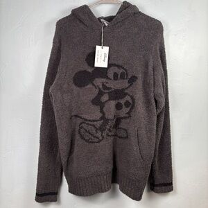 Barefoot Dreams Disney Dark Gray Mickey Mouse Hoodie